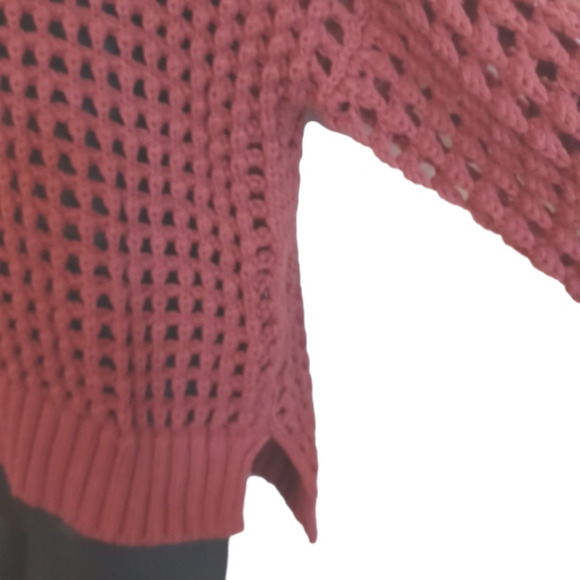 nwt Express rust colored fall sweater.Size small. Beautiful waffleknit  style. - Picture 4 of 10